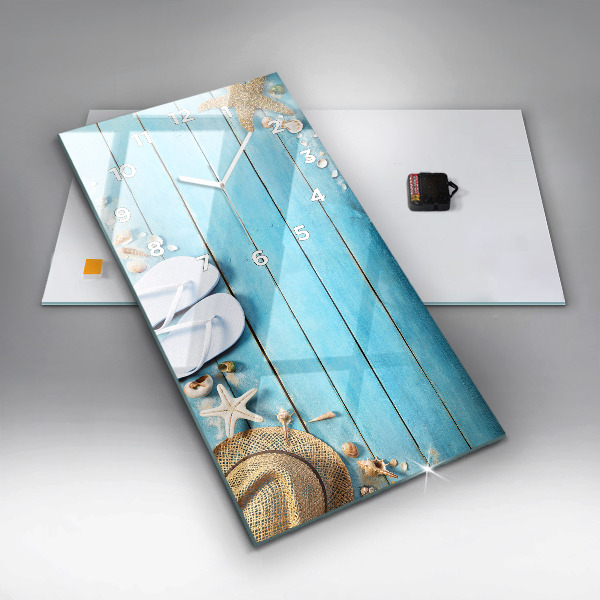 Zegar szklany pionowy Wakacyjne akcesoria