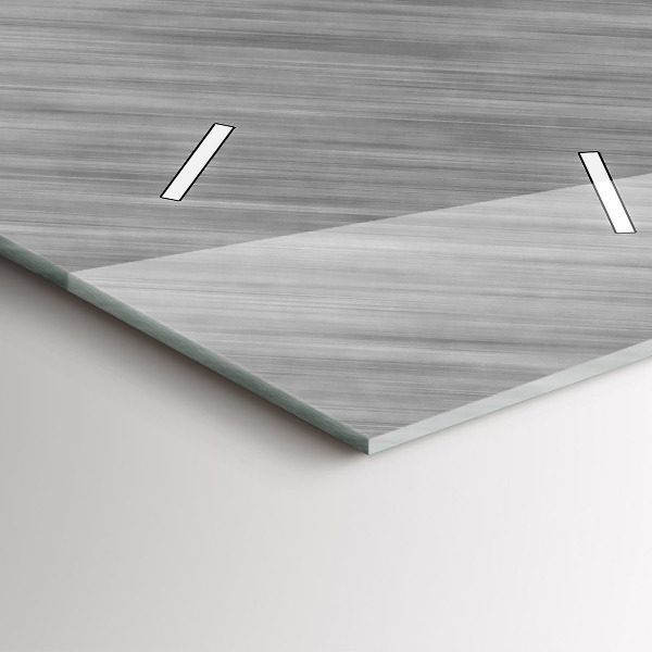 Zegar szklany pionowy Metalowa ściana