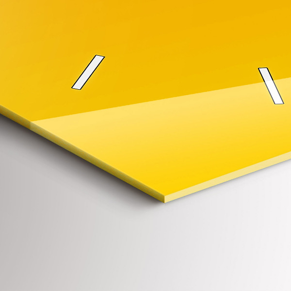 Zegar szklany pionowy Pomarańcza