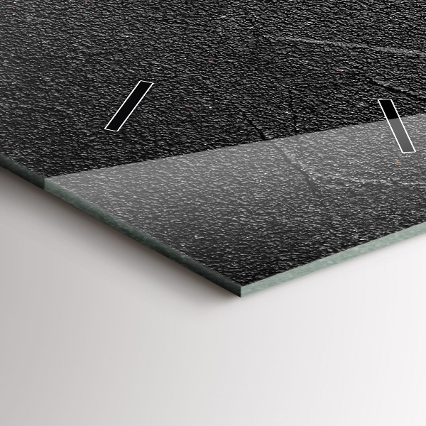 Zegar szklany pionowy Czerwone papryczki