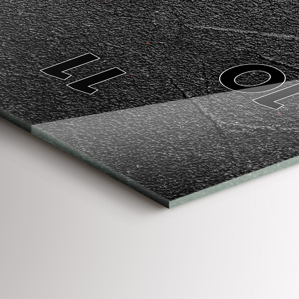 Zegar szklany pionowy Czerwone papryczki