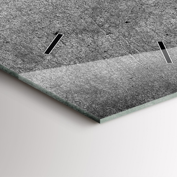 Zegar szklany pionowy Industrialna ściana