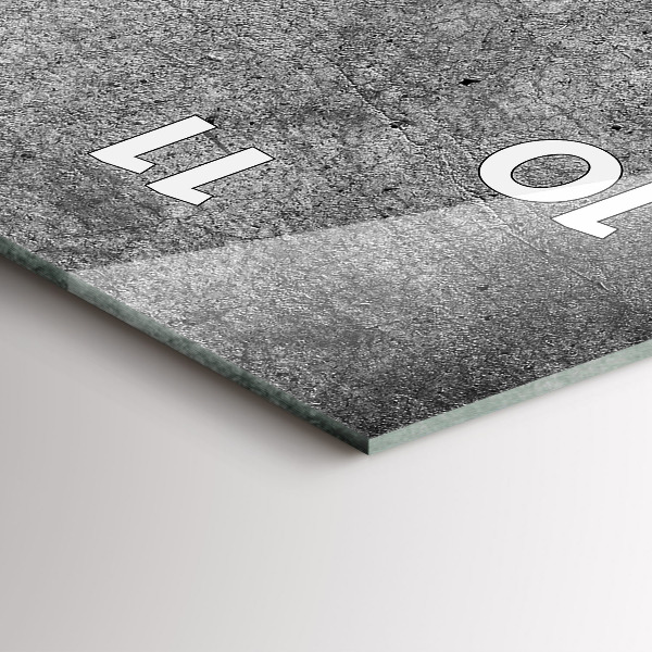 Zegar szklany pionowy Industrialna ściana