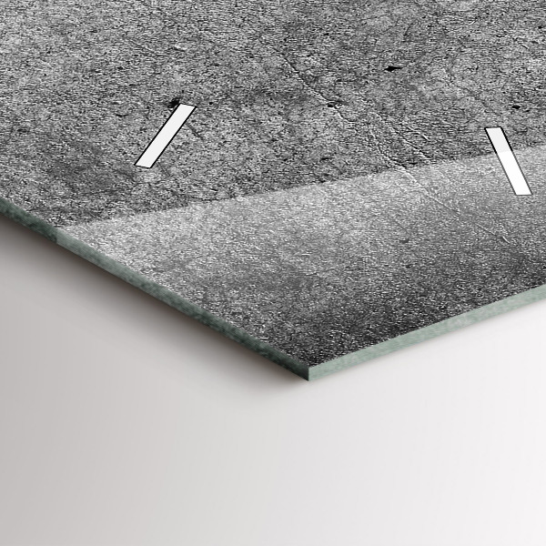 Zegar szklany pionowy Industrialna ściana