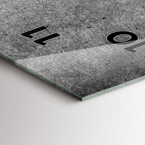 Zegar szklany pionowy Industrialna ściana