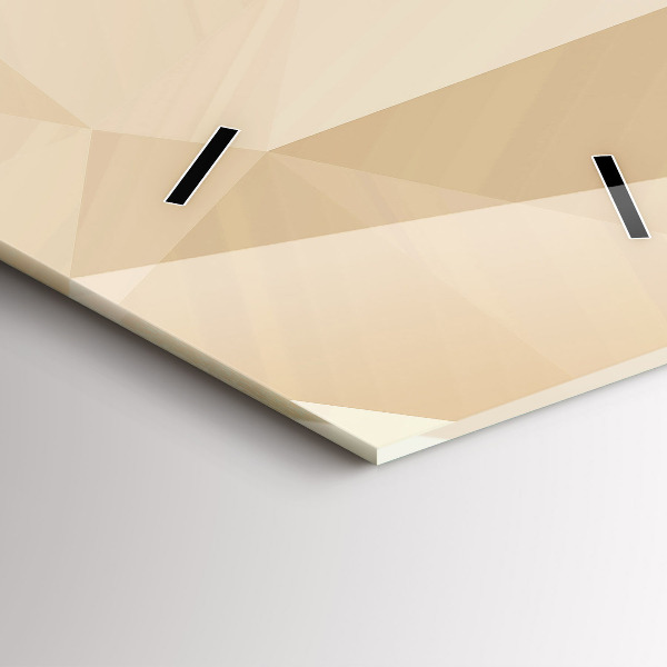 Zegar szklany pionowy Trójkąty abstrakcja