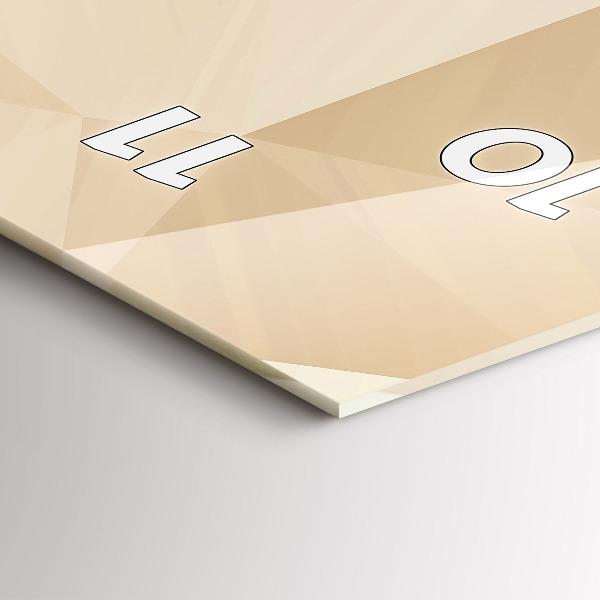 Zegar szklany pionowy Trójkąty abstrakcja