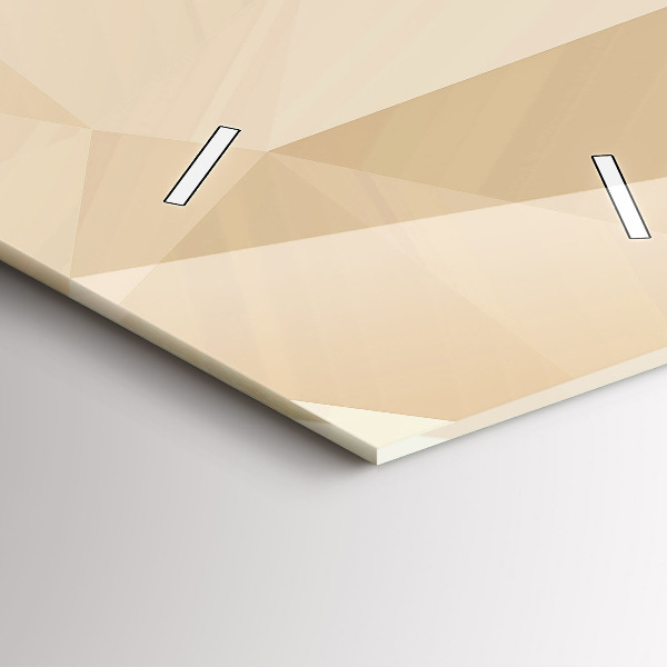 Zegar szklany pionowy Trójkąty abstrakcja