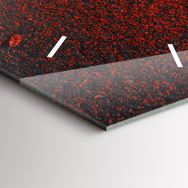 Zegar szklany pionowy Przyprawa czerwona papryka