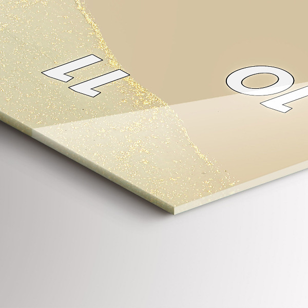 Zegar szklany pionowy Abstrakcja barw