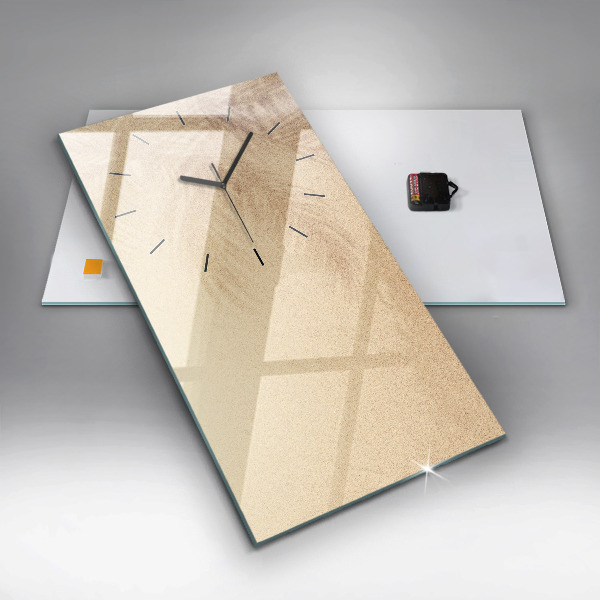 Zegar ścienny pionowy Złota abstrakcja