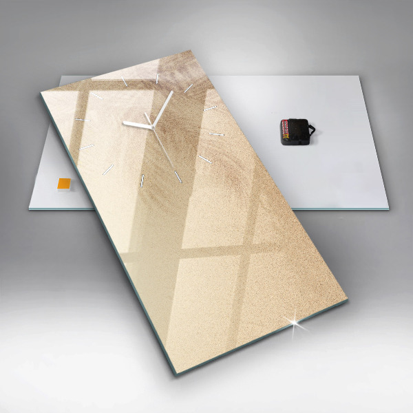 Zegar ścienny pionowy Złota abstrakcja