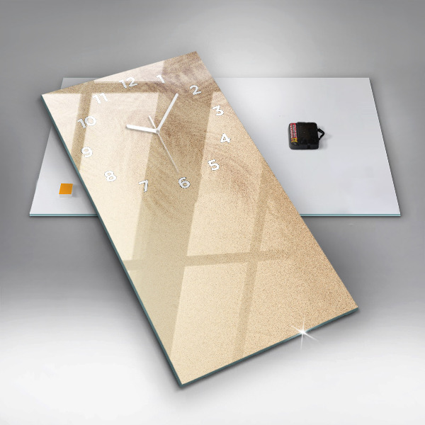 Zegar ścienny pionowy Złota abstrakcja