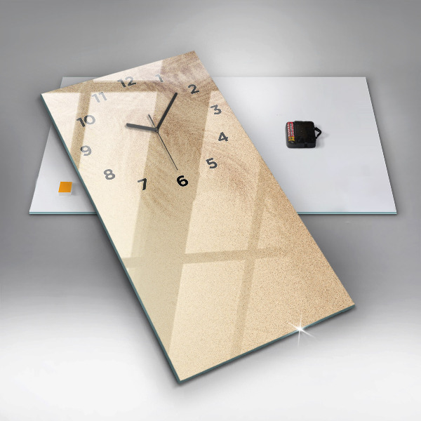 Zegar ścienny pionowy Złota abstrakcja