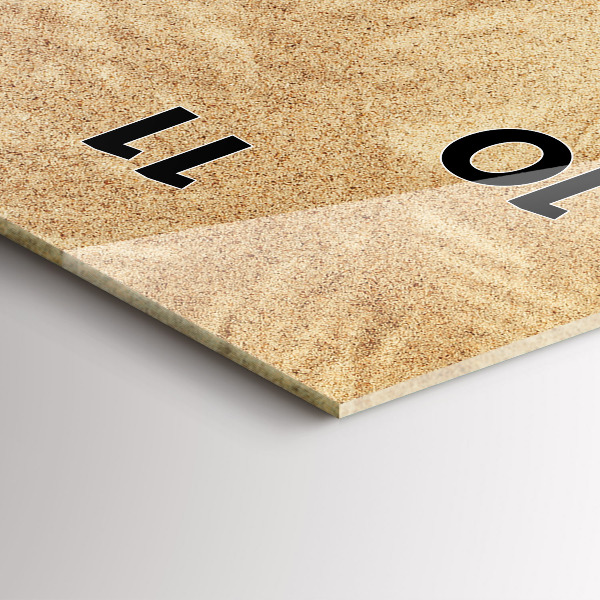 Zegar ścienny pionowy Złota abstrakcja