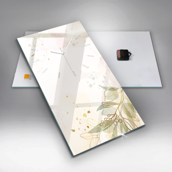 Zegar ścienny pionowy Pastelowa abstrakcja