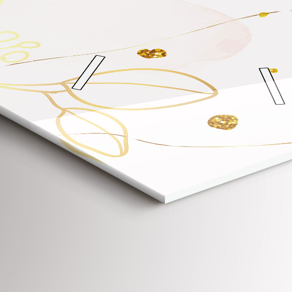 Zegar ścienny pionowy Pastelowa abstrakcja