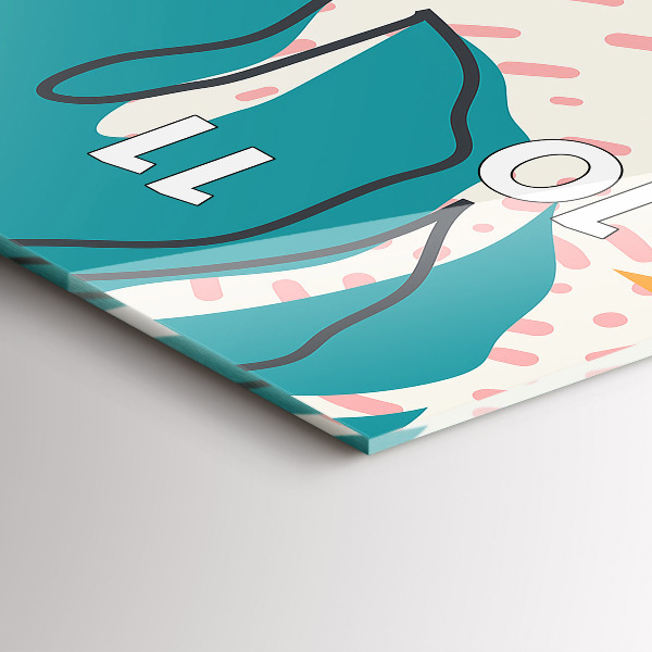 Zegar ścienny pionowy Hawajskie rośliny