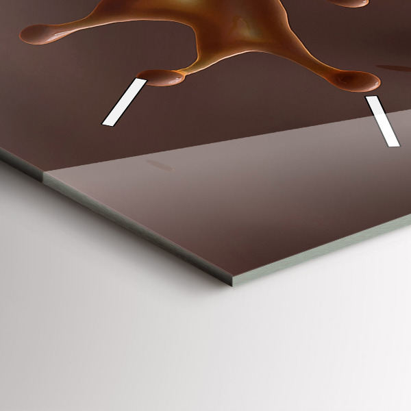 Zegar ścienny pionowy Fale kakao