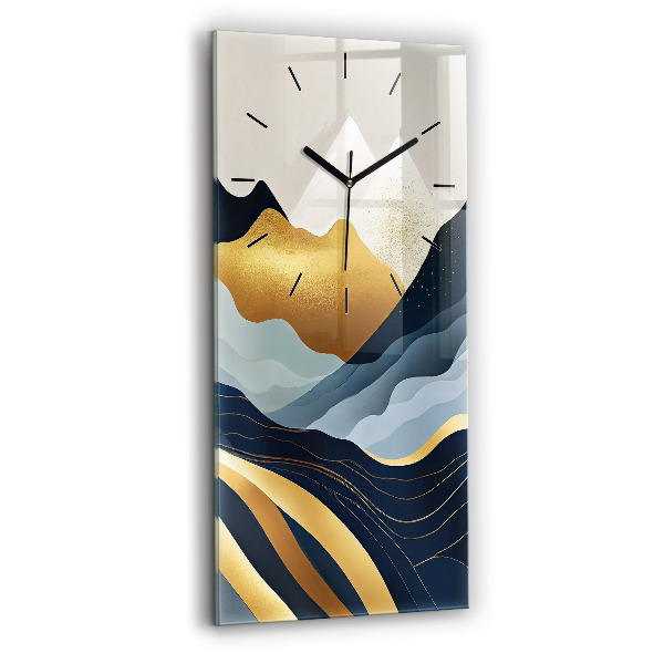 Zegar ścienny pionowy Abstrakcyjne góry