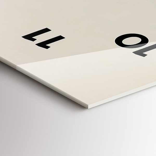 Zegar ścienny pionowy Abstrakcyjne góry