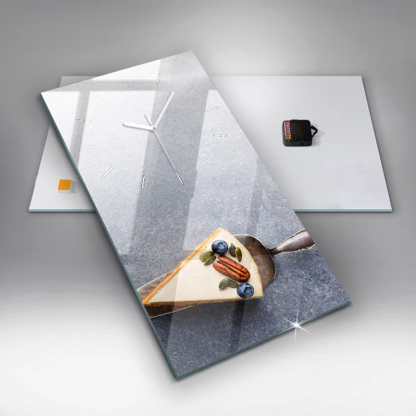 Zegar ścienny pionowy Kawałek ciasta