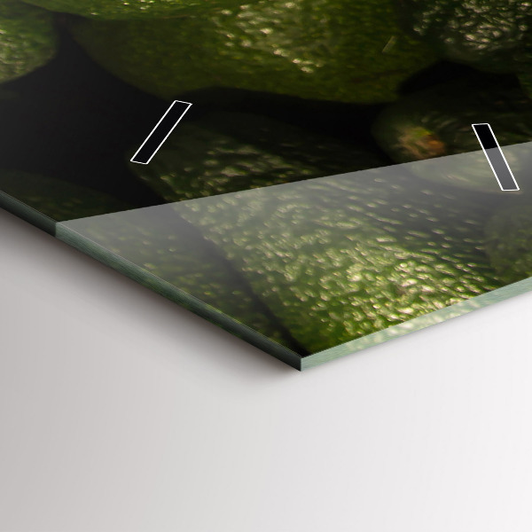 Zegar ścienny pionowy Awokado