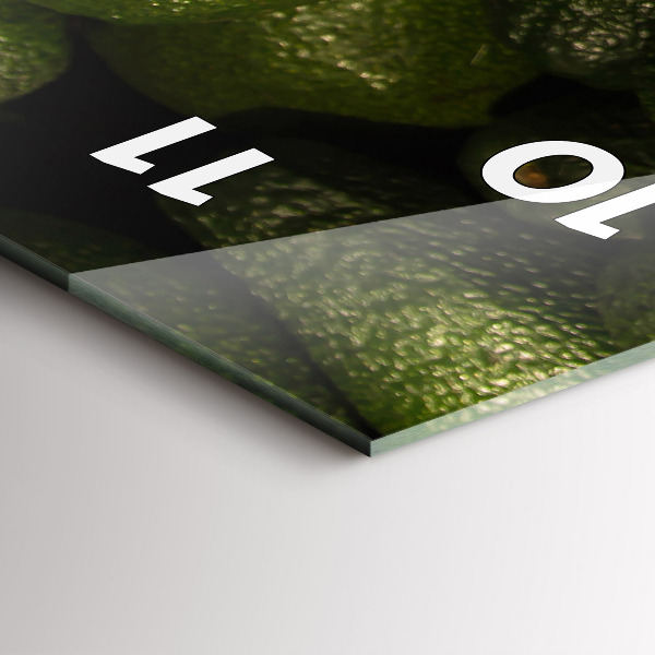 Zegar ścienny pionowy Awokado