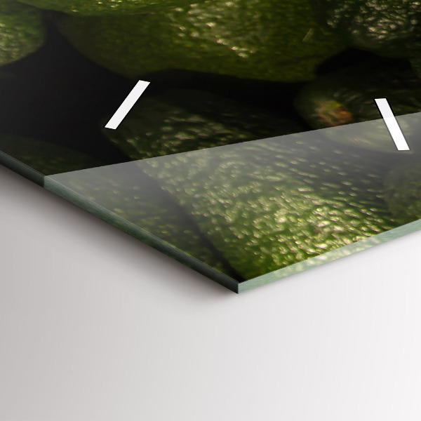 Zegar ścienny pionowy Awokado