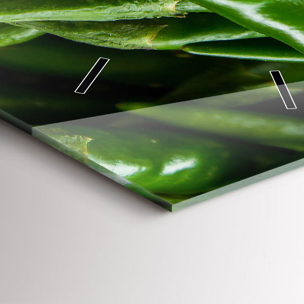 Zegar ścienny pionowy Zielona papryczka