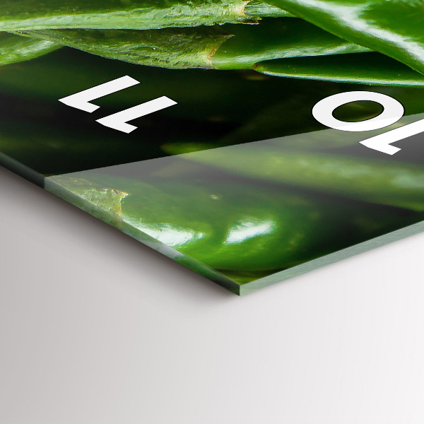 Zegar ścienny pionowy Zielona papryczka