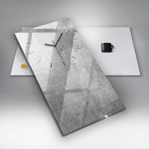 Zegar ścienny pionowy Surowa ściana