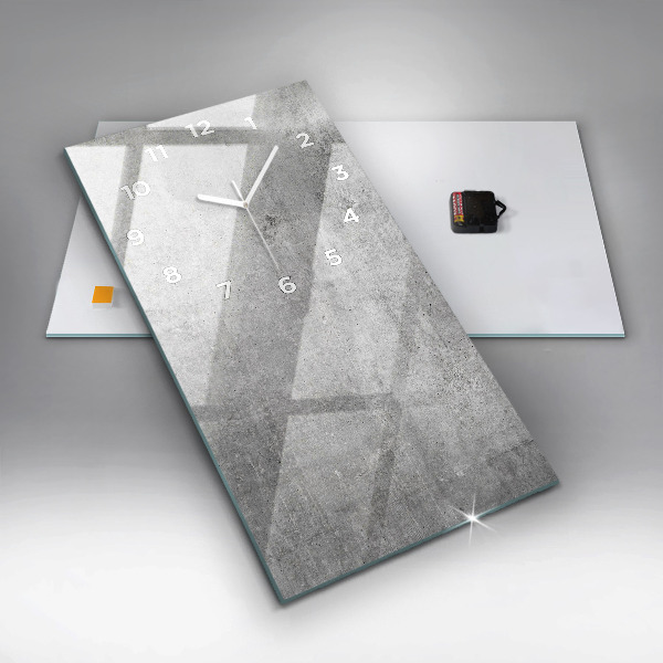 Zegar ścienny pionowy Surowa ściana