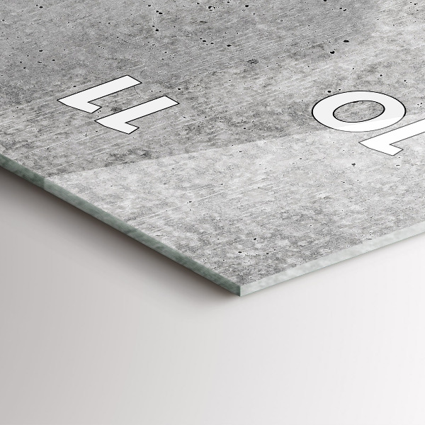 Zegar ścienny pionowy Surowa ściana