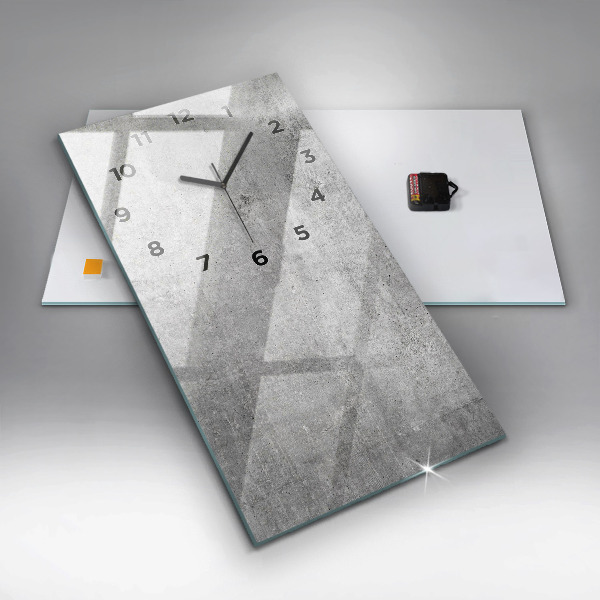 Zegar ścienny pionowy Surowa ściana