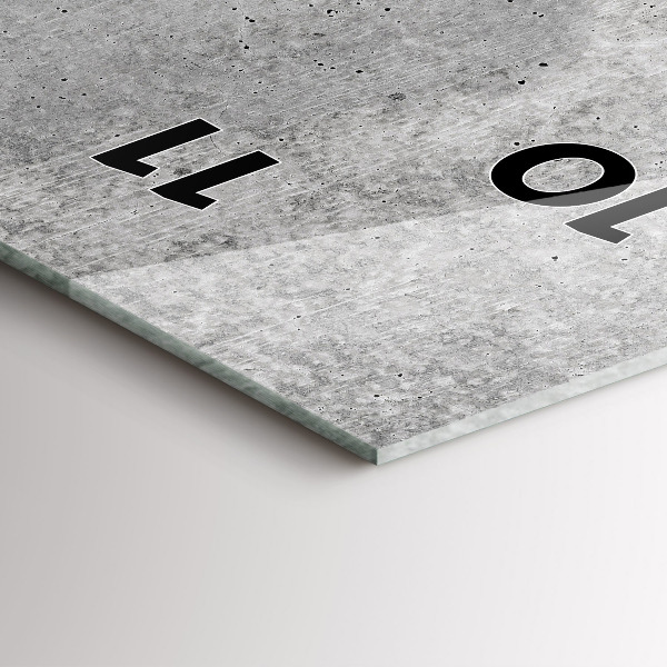 Zegar ścienny pionowy Surowa ściana