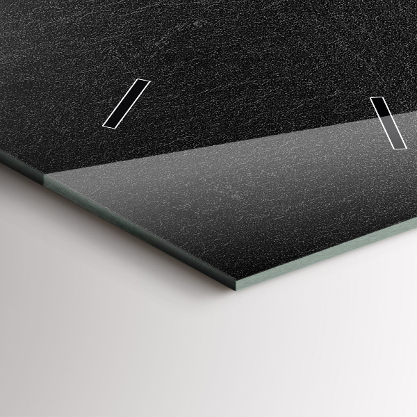 Zegar ścienny pionowy Ciemna skała