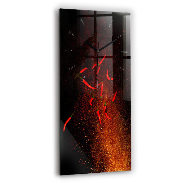 Zegar ścienny pionowy Papryczki chili