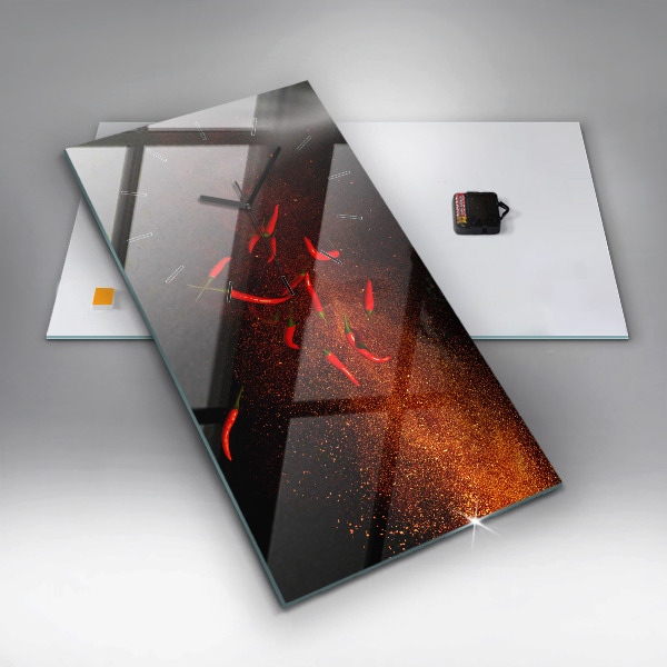 Zegar ścienny pionowy Papryczki chili