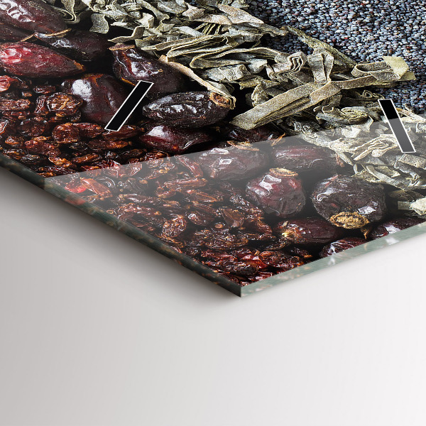 Zegar ścienny pionowy Rzędy przypraw