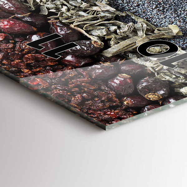 Zegar ścienny pionowy Rzędy przypraw