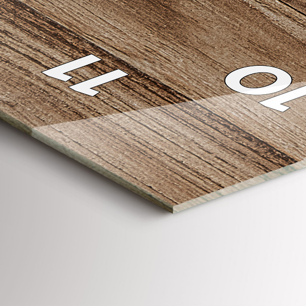 Zegar ścienny pionowy Ciemne drewno