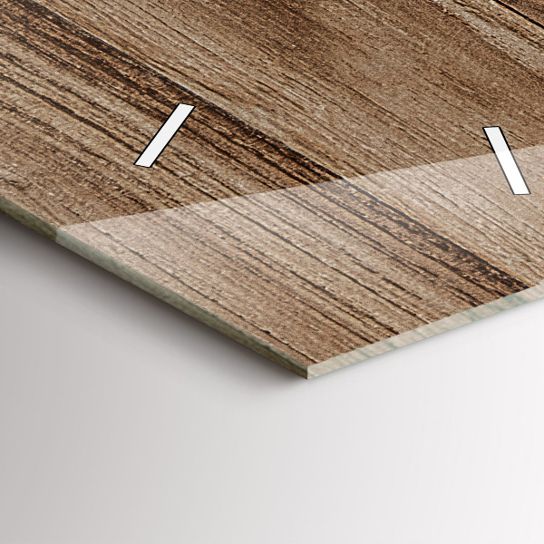 Zegar ścienny pionowy Ciemne drewno