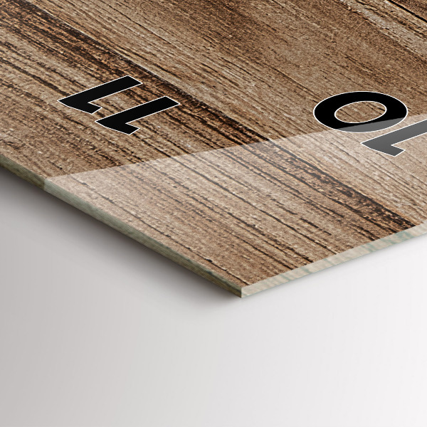 Zegar ścienny pionowy Ciemne drewno