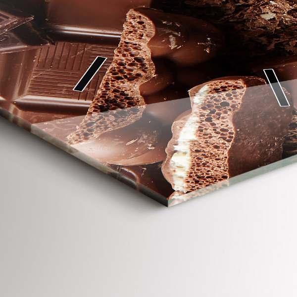 Zegar ścienny pionowy Tabliczki czekolady