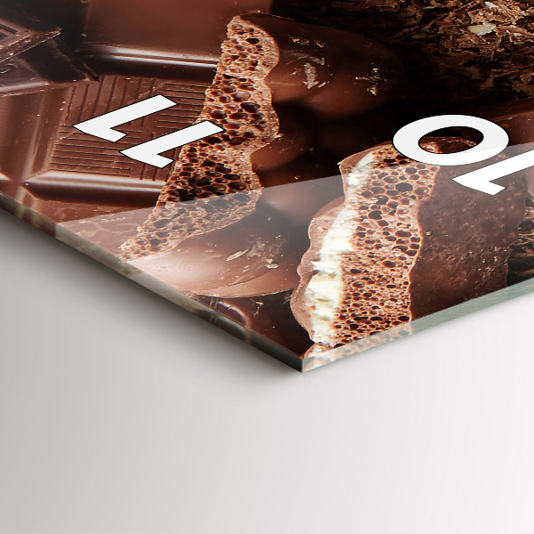 Zegar ścienny pionowy Tabliczki czekolady