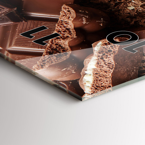 Zegar ścienny pionowy Tabliczki czekolady