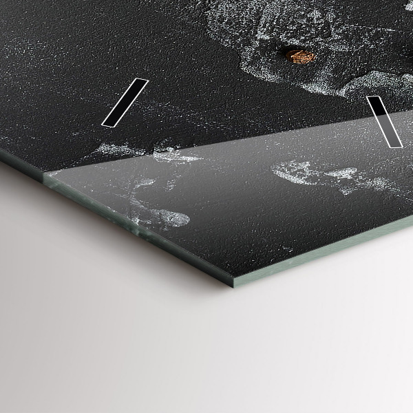 Zegar ścienny pionowy Przyprawy na blacie