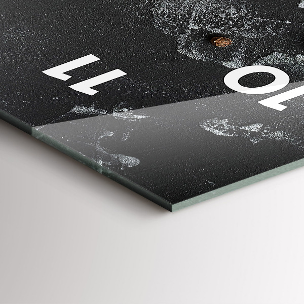 Zegar ścienny pionowy Przyprawy na blacie