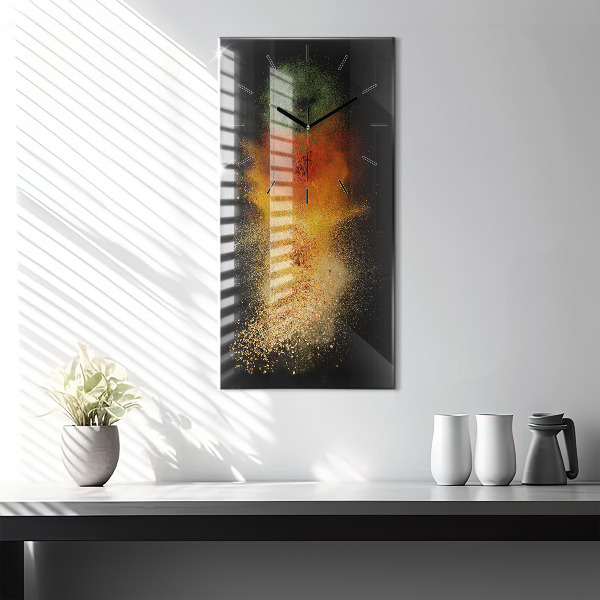 Zegar ścienny pionowy Rozsypane przyprawy